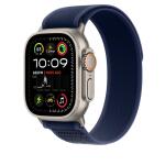 49mm Blue Trail Loop - S/M - Natural Titanium Finish